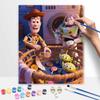 Disney Digital Oil Painting Art Kit Toy Story Woody Buzz Lightyear Handmade Coloring Painting Home Decor
