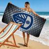 Leeds Poster Strandtuch, Großes Weiches Schnelltrocknendes Handtuch für Strand Camping Schwimmen