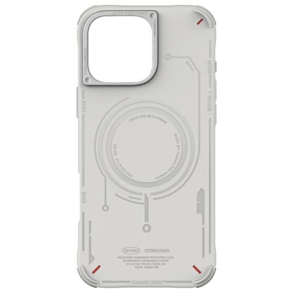 Skinarma Etui Mecha Iphone 16 Pro Max    6.9 Magnetic Charging Jasno Szary/Light Grey