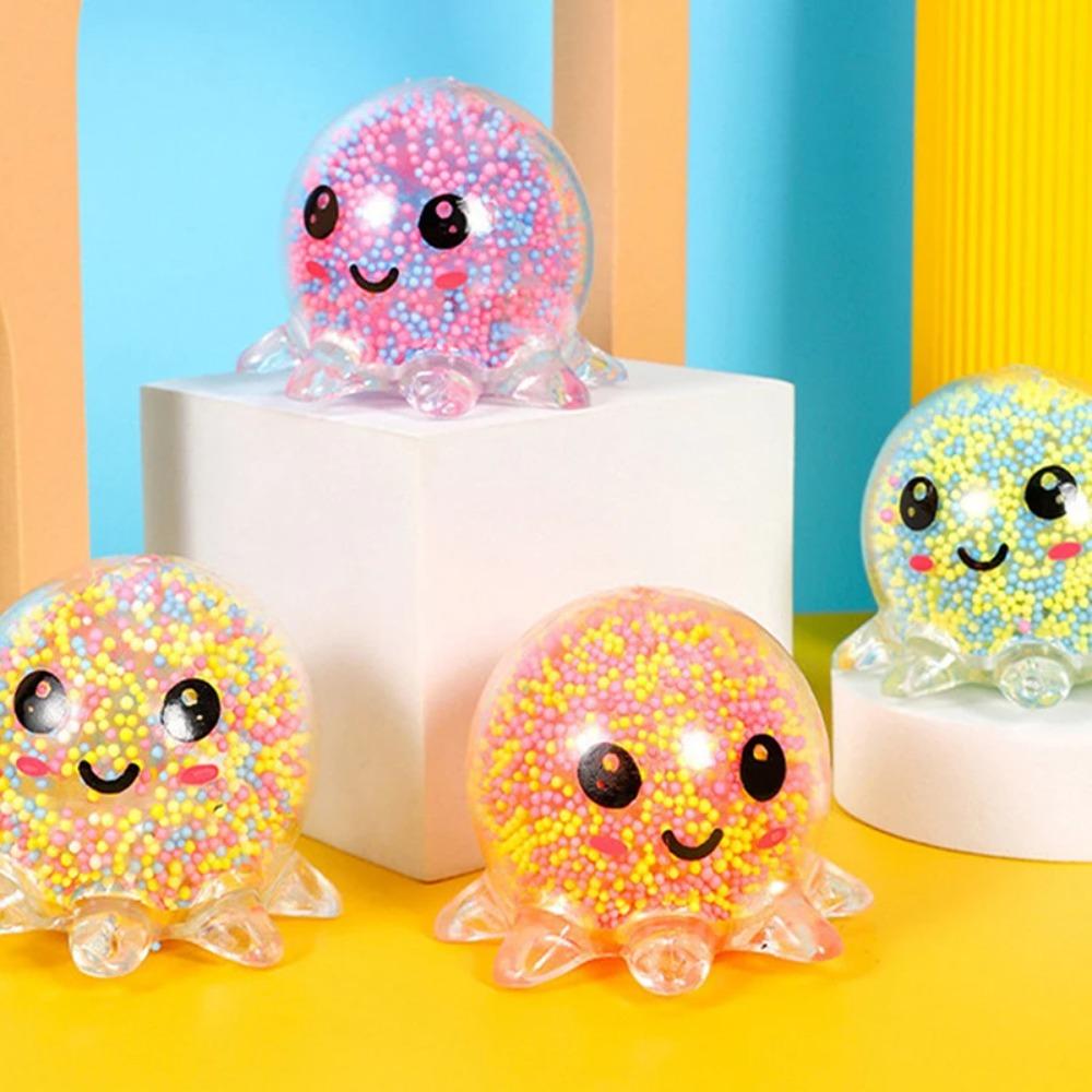 Oplichtende Inktvis Anus Bal Knijpspeeltje Bellenoctopus Stressverlichter Gadget Voor Volwassenen Dagelijks Gebruik Vakantiecadeau Accessoire