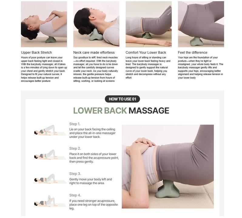 [Barybody] Piłka do masażu Roller & Narzędzia Wszystko-w-jednym Masażer manualny