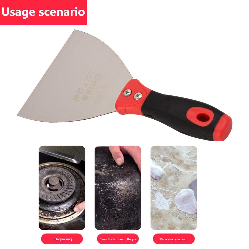 3/4/5/6/7 Inches Wall Blade Arc-shape Plaster Knife Reach Into Tight Corners and Crevices Scraper Shovel for Drywall Finishing