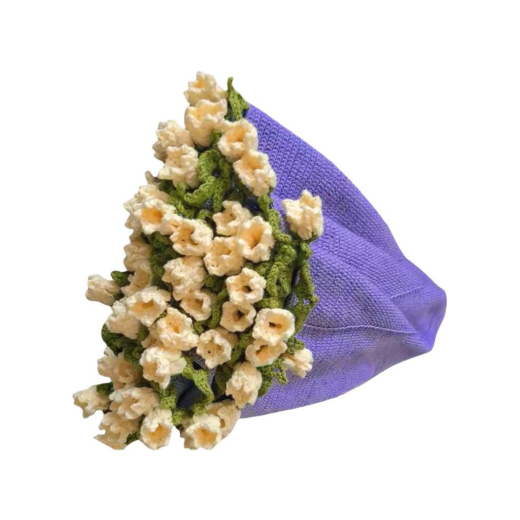 Handmade Knitting Yarn, Rose, Of The Valley Blanket, Jasmine Flower Bouquet, Crochet Hook, Creative Gift Material Package