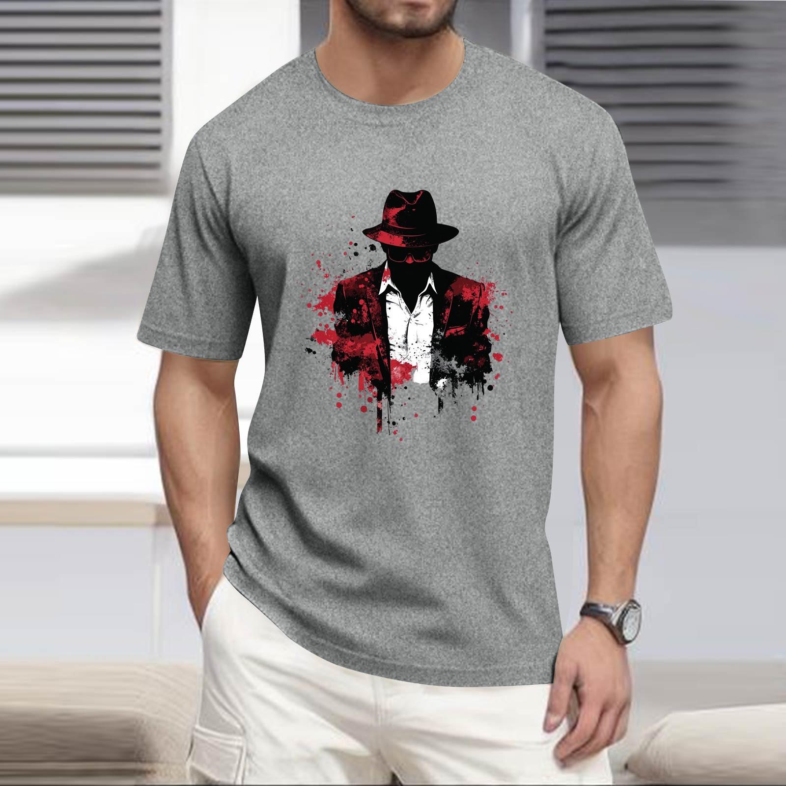 

Мужская рубашка с воротником-стойкой и коротким рукавом, свободная рубашка для отдыха и отдыха, мужская L