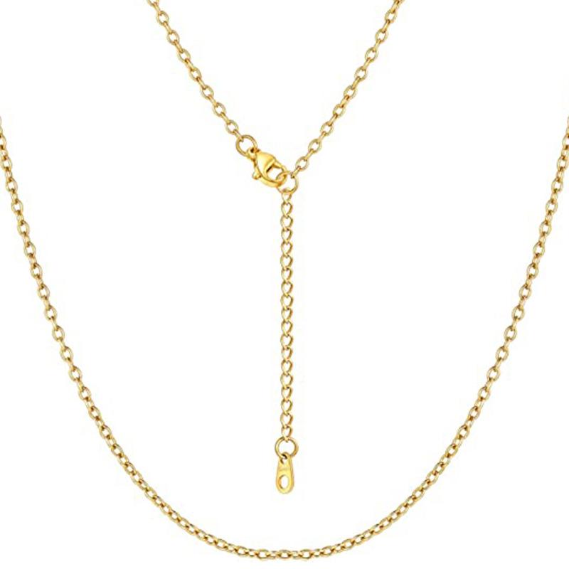 

Ожерелье из нержавеющей стали Женское индивидуальное ожерелье своими руками 22 inches/55.88 cm золотой