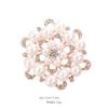 SUNFLOWER Pearl Brooch Pin File Rhinestone Wedding Dress Collar Pin Fashion Fashion Costume Accessories