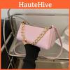 Korean Style Chain Handbag With Stitching Elements And Single Shoulder Strap