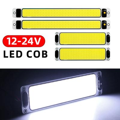 12-24V Samochodowe Światło LED Do Czytania Nocne Światło Paskowe Światła Neonowe Samochodowa Lampa Sufitowa z Włącznikiem/Wyłącznikiem Światła LED do Pojazdów