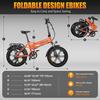 Electric Bicycle Vitilan V3 1200W Peak Motor 20" Fat Tire Foldable Electric Bike For Adult 48V 13AH LCD Display 7 Speed