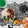 4Piece/Set Halloween Tablecloth Spider Web Fireplace Disposable Bat Spider Table Pulley Circular Tablecloth Lampshade Decoration