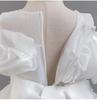 Girls' One-Shoulder Luxury Tulle Princess Formal Dress with Train