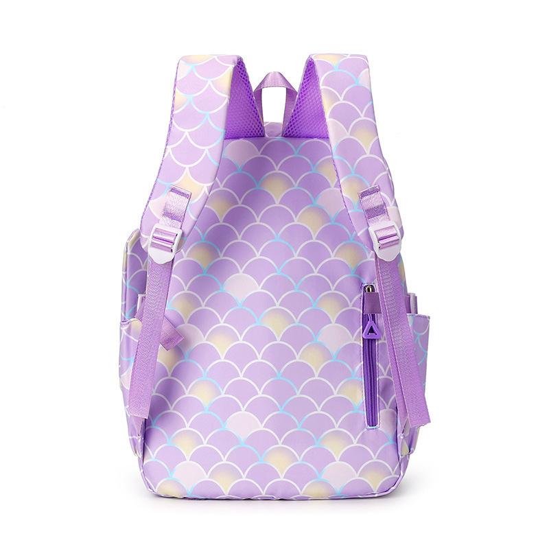 Student Schoolbag Three-Piece Large-Capacity Backpack Lunch Bag Pencil Case Diy