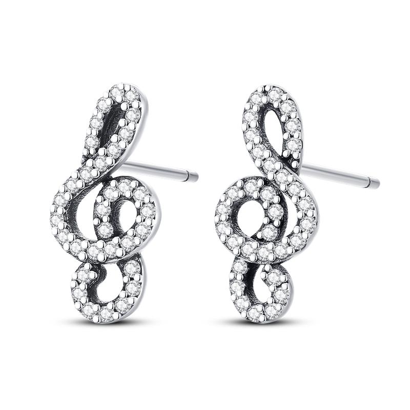 925 Sterling Silver Earring Honey bee with diamond Shells Earrings Jewelry Gift Wedding Earrings For Women Jewellery gift