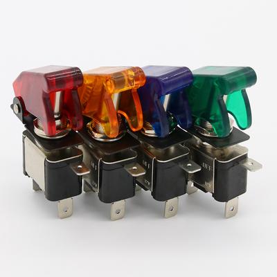 High Quality 4pcs Red 12V 20A Racing Car Truck Boat Cover LED Push Button Rocker Toggle Switch Control