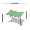6 Stitches Green Garden UV Protection Sunshade Sun Shade Net Sail Awning Canopy Cloth Cover Outdoor SunProof Green