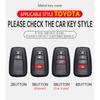 Metal Car Remote Key Case Cover For Toyota Corolla Hybrid 2021 Rav4 Camry Highlander Prius C-HR 2018 2019 2020 2022 Accessories