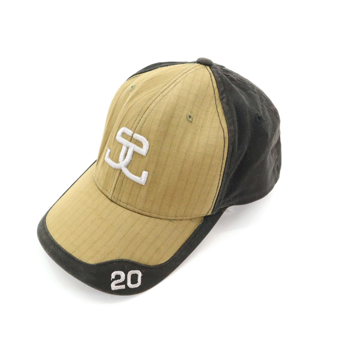 

STUSSY 90s Old cap S-M Beige x black hat Men s Used