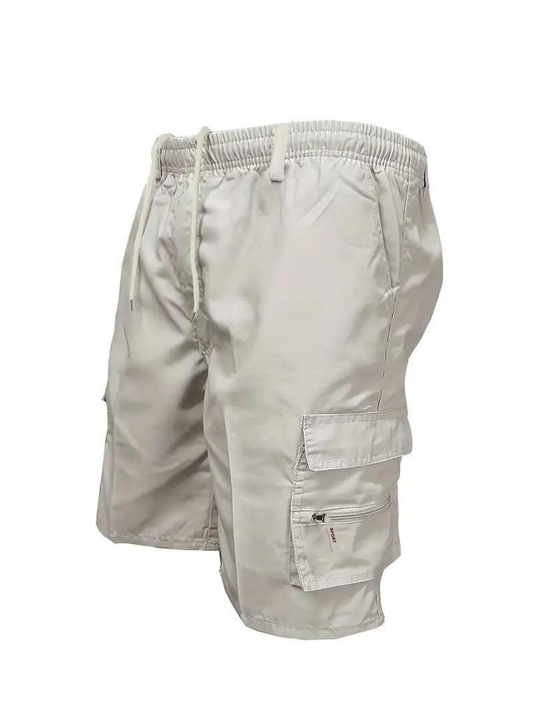 Men's Large Cotton Casual Work Shorts - European & American Summer Style