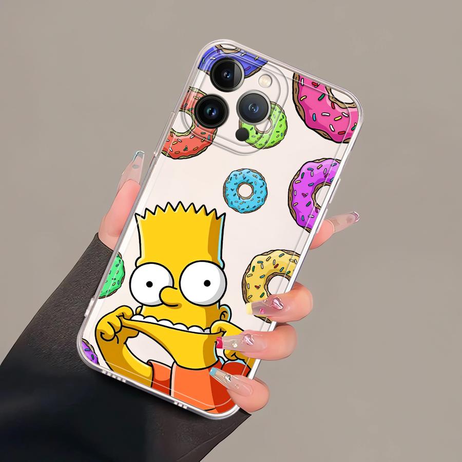 Funda Suave para Teléfono Cute The S-simpsons para iPhone 17 Pro Max Air XR 16 11 12 Mini 13 Pro XS Max 7 8 14 Plus 15