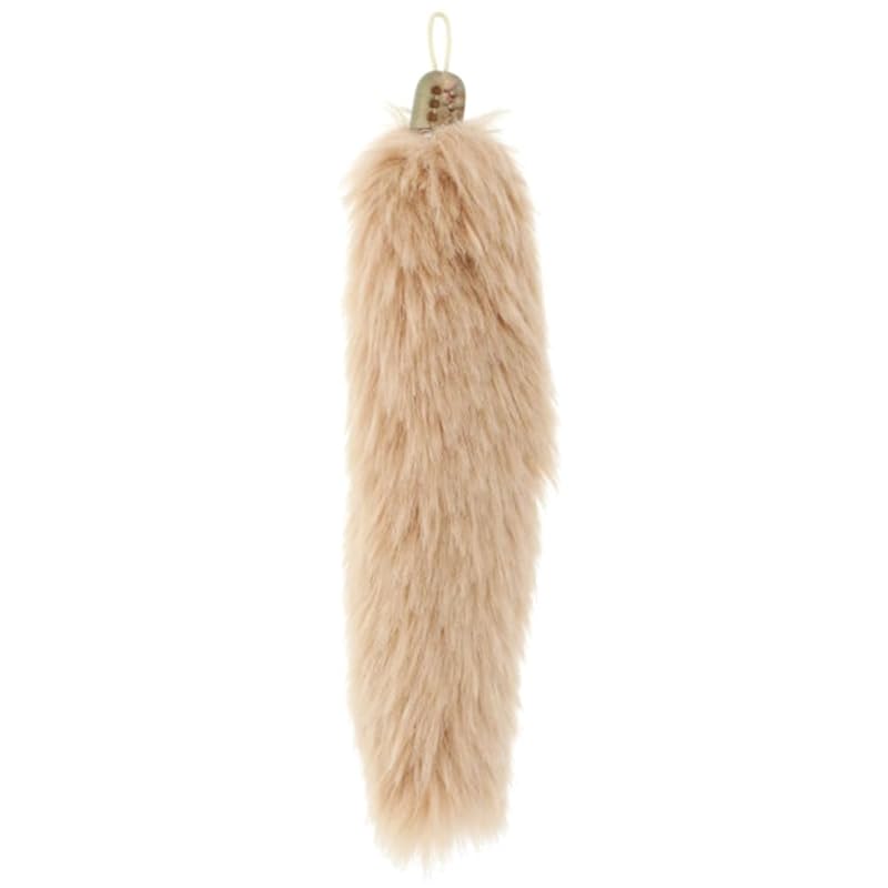 

[Daio Manufacturing] tail keychain fur charm Tail faux fur With strap string 15cm M size Keychain hardware sold separately (light brown)