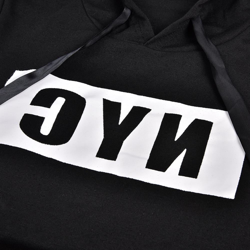 Frauen Mode Brief Muster Hoodie Casual Kurzarm Kordelzug Zipper Hoody Bodycon Kurzes Kleid