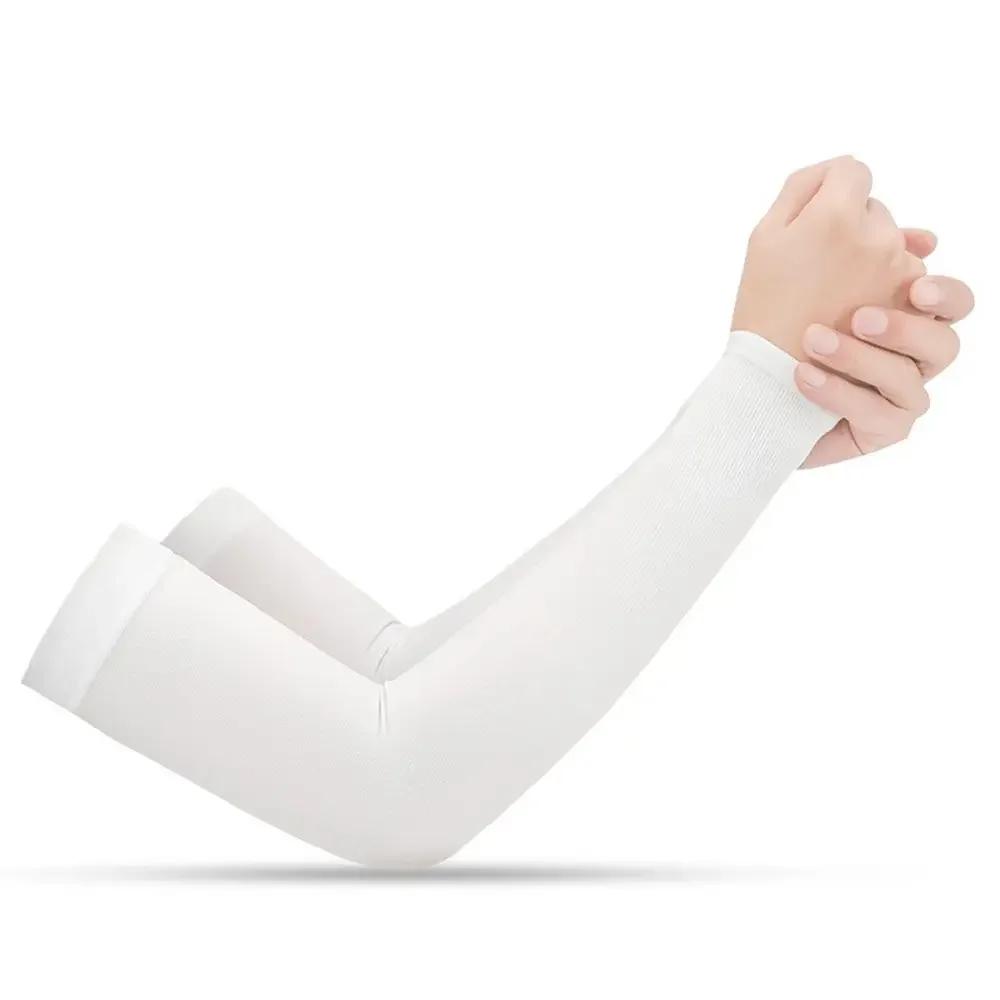 2Pcs Arm Sleeves Warmers Sports Sleeve Sun UV Protection Hand Cover Cooling Warmer Running Fishing Cycling Summer Cooling