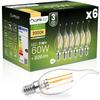 6x Bec LED E14 Lumânare BA35 7W = 60W 806Lm 3000K Cald 360° Filament Lumiled