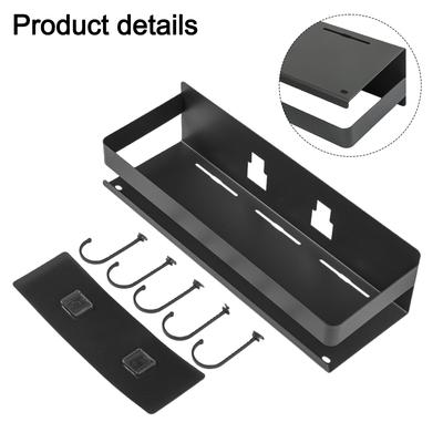 Storage Shelf Spice Sundry Side Storage Rack Wall-Mounted Kitchen Organizer Saving Space Storage Basket Household Holder