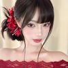 Retro and Ethereal Atmosphere Floral Hairpin for Women, Elegant New Chinese Style Side-parted Hair Accessory for Photography Headpiece