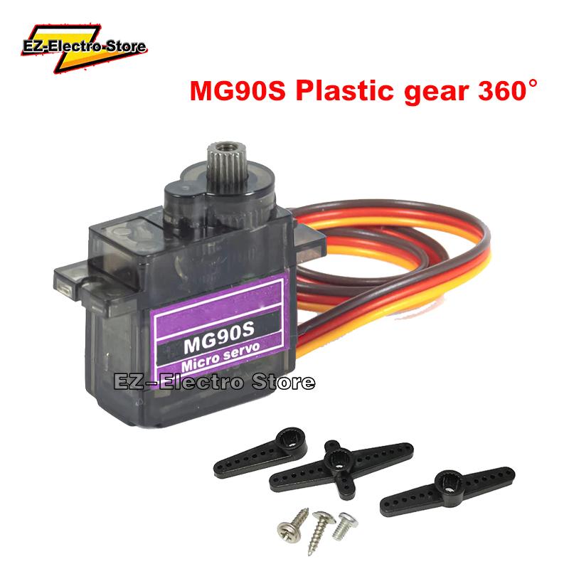 MG90S Servo 1/5/10/20 Pcs All Metal Gear 9g SG90 Upgraded Version For Helicopter Plane Boat Car MG90 9G Trex 450 RC Robot