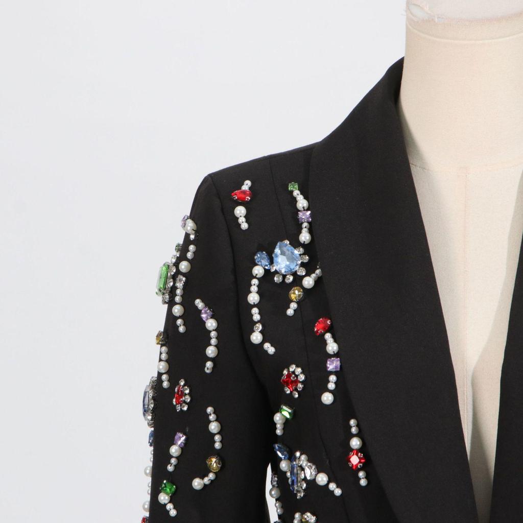 2025 European & American Slim Fit Autumn Women's Suit Jacket - Chic & Commuter Style