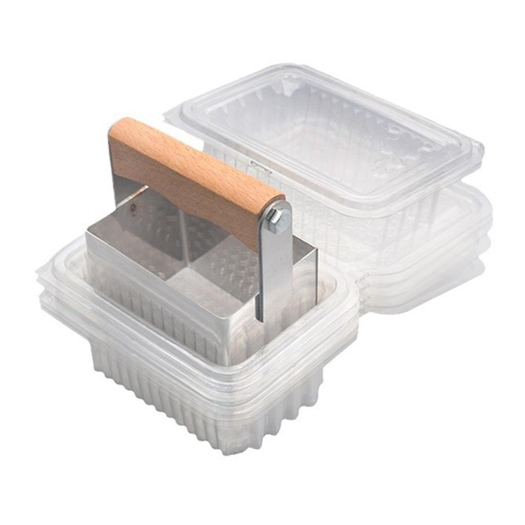 Comb Honey Cutter With Storage Box Stainless Steel Comb Honey Harvester with 10 Plastic Boxes for Beekeeping Enthusiasts