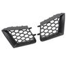 1 Par Bil Framstötfångare Övre Grill Ersättning Vänster Höger Matt Svart För Seat Ibiza Cordoba Typ 6L 2002 2003 2004 2005-2009