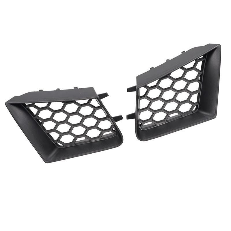 1 Par Bil Framstötfångare Övre Grill Ersättning Vänster Höger Matt Svart För Seat Ibiza Cordoba Typ 6L 2002 2003 2004 2005-2009