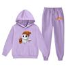 Kids Hoodie and Sweatpants Set Halloween Printed Outfit Lightweight Pullover Hooded Top and Elastic Waist Bottoms for Boys and Girls