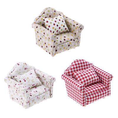1Pc 1:12 Mini Dolls Dollhouse Furniture Chair Sofa Furniture For Doll House Toy