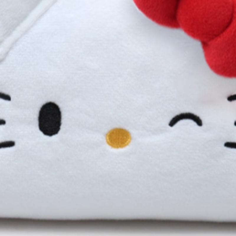 Daiso Hello Kitty Face Plush Pouch