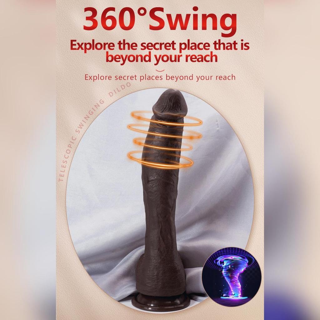 Powerful Dildo Dildoliquid Electric Black Silicone Vibrating Phallus With Strong Motorhandsfree Suctionrealistic Soft Texturegspot Pleasure Toy