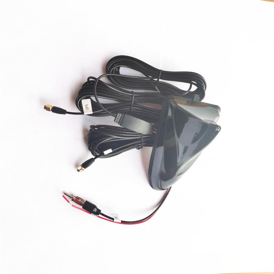 Black Car Top Roof Mount Aerials Shark Fin Stereo Radio Antenna GPS WIFI FM/AM