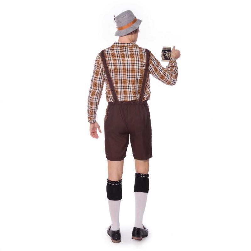 Oktoberfest Clothing Plaid Overalls Suit Women's Bavarian Ding Dong Clothing Bottom Shirt