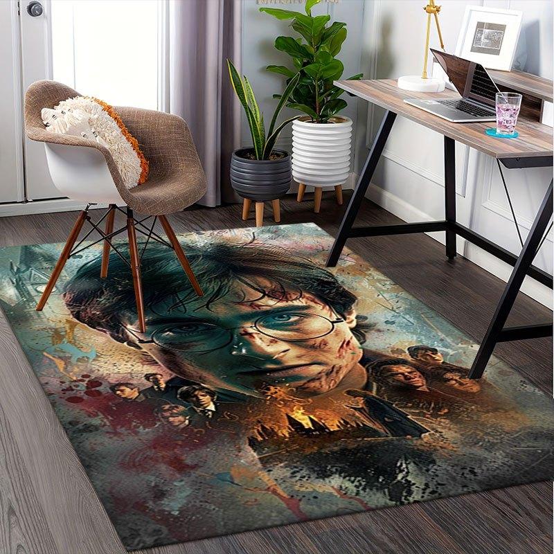 Harry Potter and the Deathly Hallows Part 2 Poster PrintOffice Mat Home Decor Office Rugs LB89