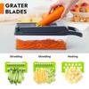 Multifunctional Salad Vegetable Slicers Cook Vegetable Cutter Tools Carrot Potato Manual Shredder Cut Shred Grater For Kitchen