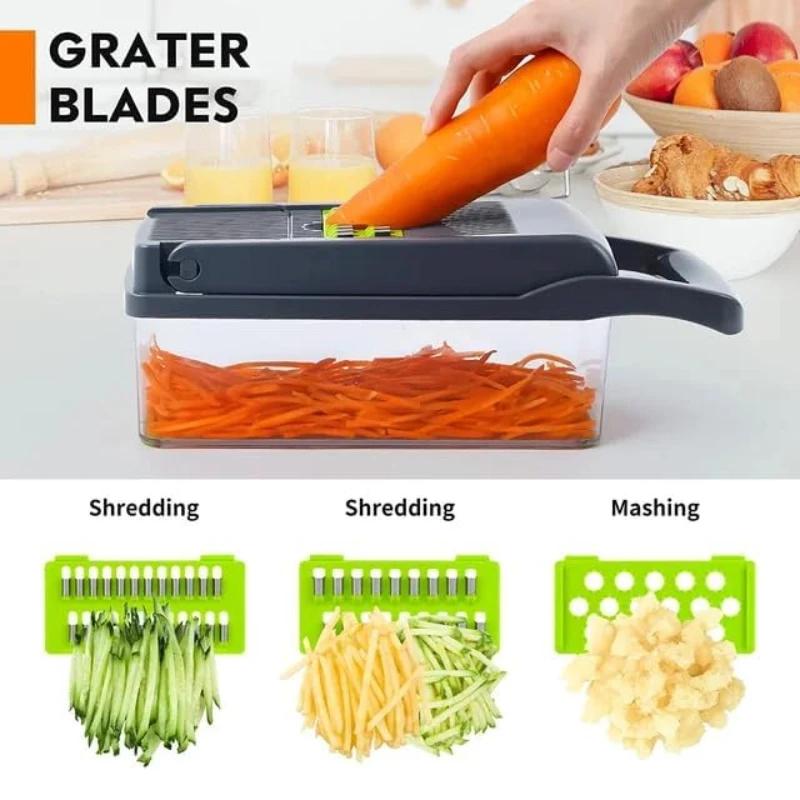 Multifunctional Salad Vegetable Slicers Cook Vegetable Cutter Tools Carrot Potato Manual Shredder Cut Shred Grater For Kitchen