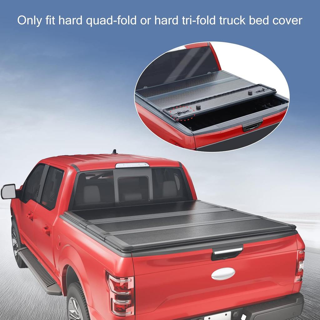 Truck Tonneau Cover Replacement And Accessories Part Kit For Hard Tri-Fold & Quad-Fold Truck Bed Cover Include Nut, T-Bolt And Tonneau Cover Clamp,