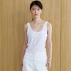 NOEUD Deep Round Sleeveless (Ivory)