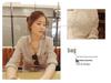 Women's Summer Seven Sleeve Loose Cotton Linen Stand Collar Blouse