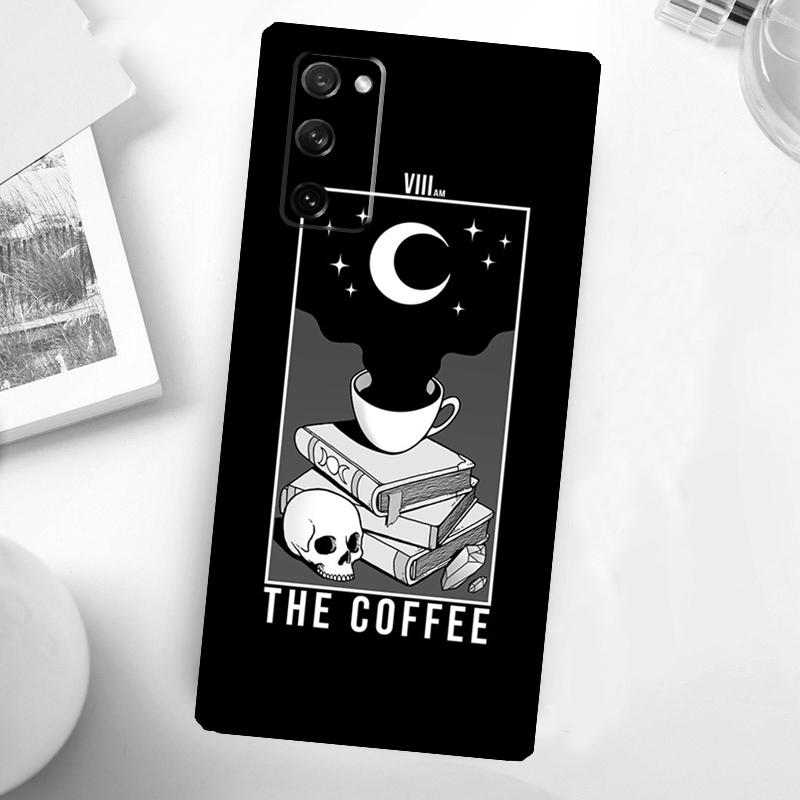 Books And Coffee Phone Case For Samsung Galaxy S23 S24 Ultra S22 S20 S21 FE Note 20 10 S8 S9 S10 Plus Cover