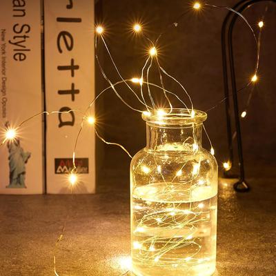 LED Fairy Lights Battery-Operated Garland Copper Wire Light String Wedding Party Christmas New Year's Eve Garland Decoration