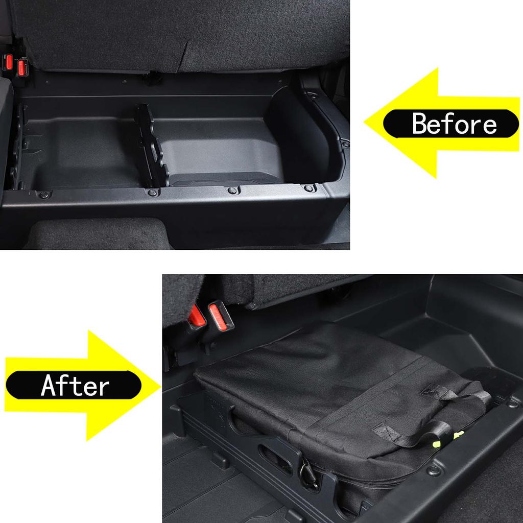 Under Seat Storage Bag Back Seat Organizer For Toyota Tundra 2022-2025 Multi Pocket with Handle and Adjustable Shoulder Strap