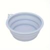 Hanging Dog Pet Folding Silicone Bowl Outdoor Travel Portable Food Water Container Feeding Tray Bowl Macaron Color Pet Supplies